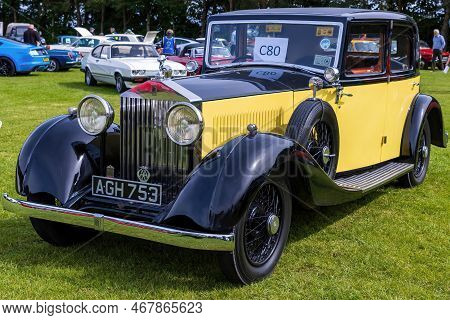 Bath, Uk, June 19, 2022: Rolls Royce Phantom - 1933 - Agh 753 At Bath Festival Of Motoring 2022