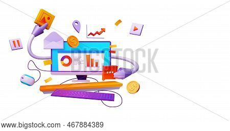 Ai Technology For Digital Marketing, Sales Analytics And Business Strategy. Automated System, Artifi