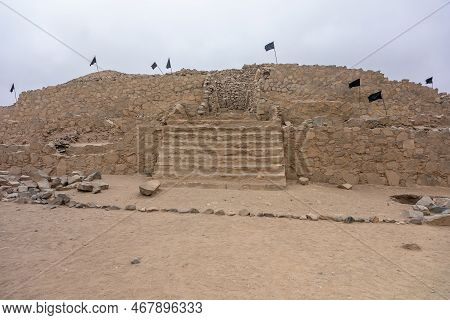 Peru - September 14, 2022: Sacred City Of Caral-supe Archaeological Site In Peru