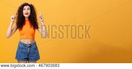 Woman Wishing On Shooting Start Believing In Miracle Looking And Pointing Hopefully Up Dreaming And 