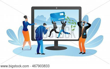 Modern Technology Criminal Felon, Cyber Security Protection, Offender Steal Personal Data, Cash Mone
