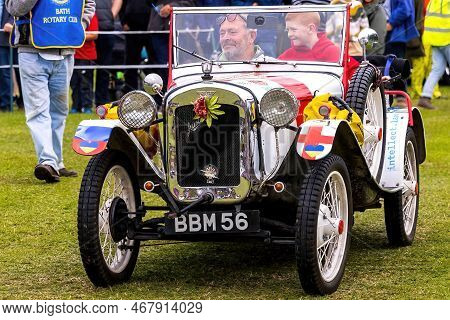 Bath, Uk, June 19, 2022: A 1937 Austin 7, Reg No: Bbm 56 At The Bath Festival Of Motoring 2022.