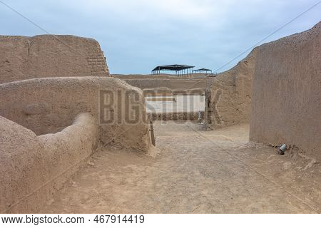 Sacred City Of Caral-supe Archaeological Site In Peru