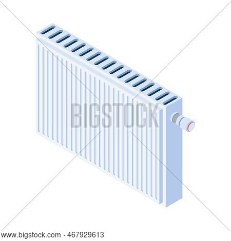Home Climate Control Isometric Composition With Isolated Icon Of Domestic Appliance On Blank Backgro