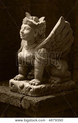 Tradicional balinesa estatua