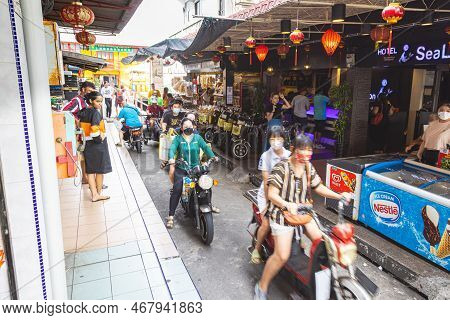 Pulau Ketam, Malaysia - December 26, 2022: Pulau Ketam Means Crab Island, It Is A Small Island Locat