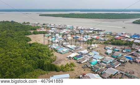 Pulau Ketam, Malaysia - December 26, 2022: Pulau Ketam, Translated, Crab Island, A Small Island Loca