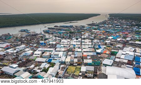 Pulau Ketam, Malaysia - December 26, 2022: Pulau Ketam, Translated, Crab Island, A Small Island Loca