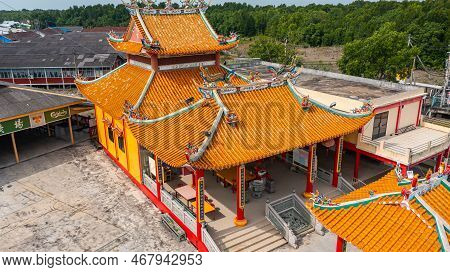Pulau Ketam, Malaysia - December 26, 2022: Pulau Ketam Translated Means Crab Island, It Is A Small I