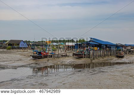 Pulau Ketam, Malaysia - December 26, 2022: Pulau Ketam, Translated, Crab Island, A Small Island Loca