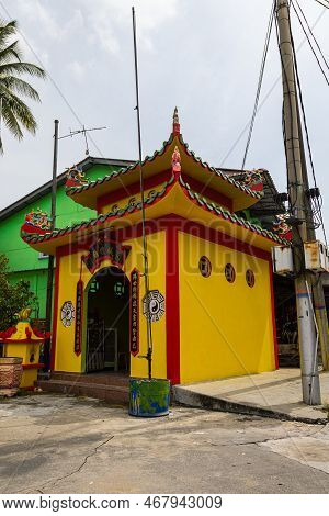 Pulau Ketam, Malaysia - December 26, 2022: Pulau Ketam Translated Means Crab Island, It Is A Small I