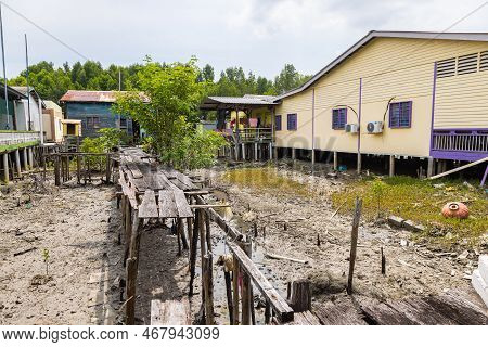 Pulau Ketam, Malaysia - December 26, 2022: Pulau Ketam, Translated, Crab Island, A Small Island Loca