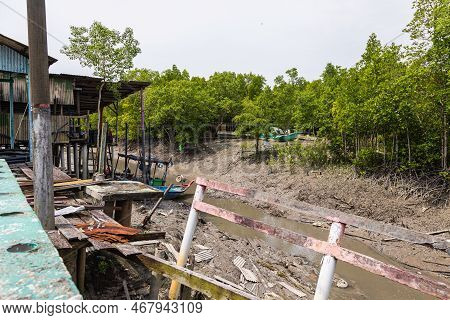 Pulau Ketam, Malaysia - December 26, 2022: Pulau Ketam, Translated, Crab Island, A Small Island Loca