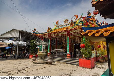 Pulau Ketam, Malaysia - December 26, 2022: Pulau Ketam Translated Means Crab Island, It Is A Small I