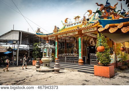 Pulau Ketam, Malaysia - December 26, 2022: Pulau Ketam Translated Means Crab Island, It Is A Small I