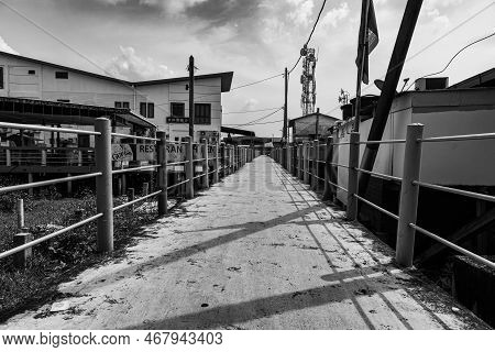 Pulau Ketam, Malaysia - December 26, 2022: Pulau Ketam Translated Means Crab Island, It Is A Small I