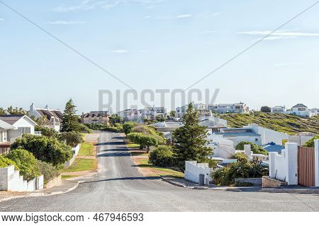 Arniston, South Africa - Sep 22, 2022: A Street Scene, With Luxury Houses, In Arniston In The Wester