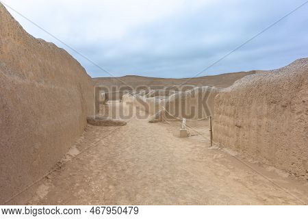 Sacred City Of Caral-supe Archaeological Site In Peru