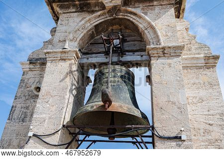 Detail Of The Bell Called El Miguelete, Or Micalet, In The Tower Of The Cathedral In Valencia, Spain