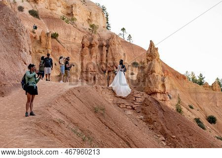 Bryce Canyon National Park, United States: June 6, 2022: With Increasing Interest In Destinaton Wedd