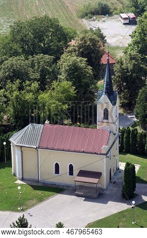 Gornji Desinec, Croatia - July 19, 2011: The Parish Church Of St. John The Baptist In Gornji Desinec