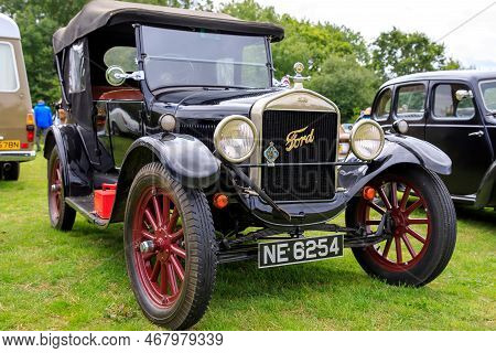 Camerton, Uk: August 11, 2019: A 1926 Ford Model T, Reg No: Ne 6254 At The Norton Radstock Classic V