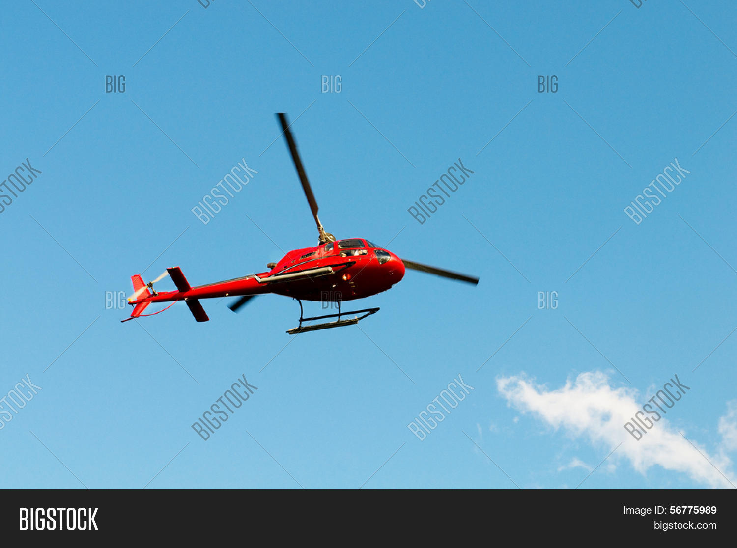 Red Helicopter On Image & Photo (Free Trial) Bigstock