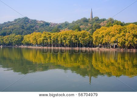 Landscape of West lake. Hangzhou. China.