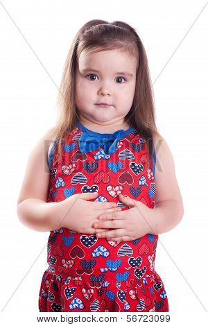 Little girl emotions.