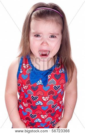 Little girl emotions.