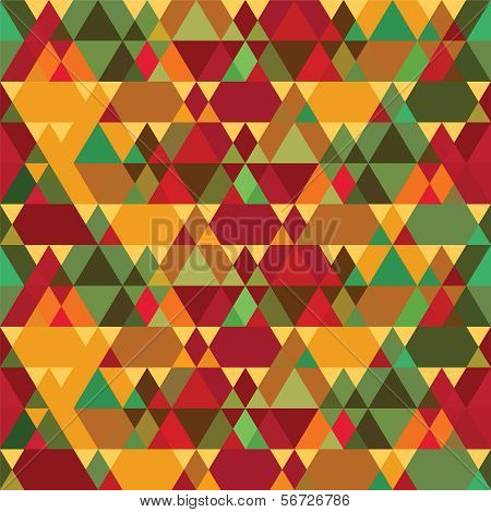 Triangles Vintage Seamless Pattern
