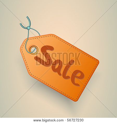 Sale price tag vector label