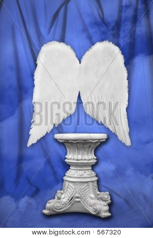 Studiofotografie Set mit Engel Flügel