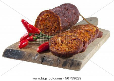 Hungarian homemade salami