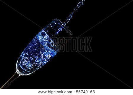 Blue champagne