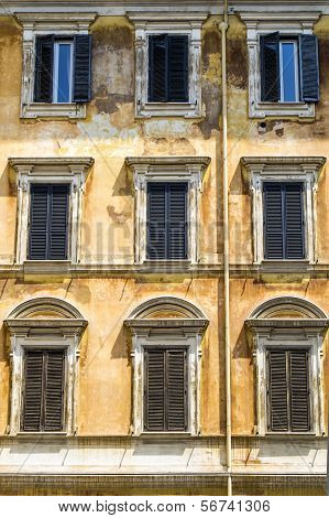 Italian house ancient facade