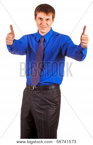 businessman isolated on the wnite background