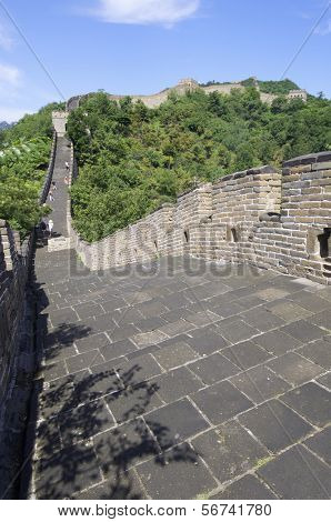 vista della Simatai Grande Muraglia, Pechino, Cina