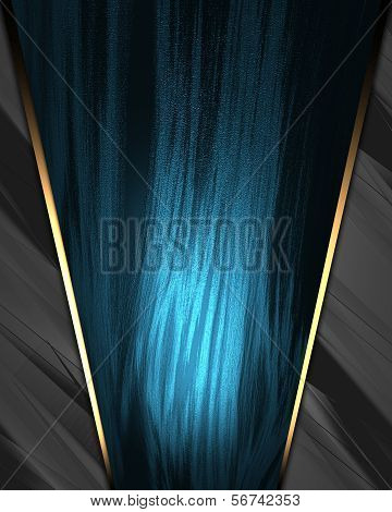 Metal Background with beautiful blue nameplate.