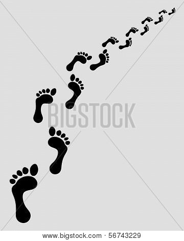 footsteps