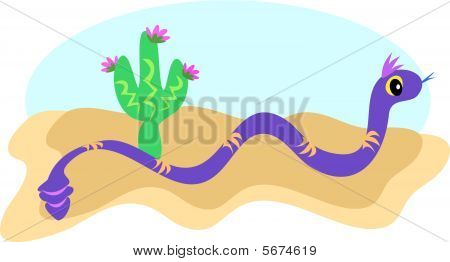 모래에 뱀