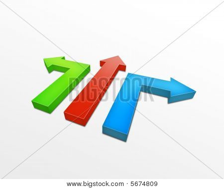 3d arrows
