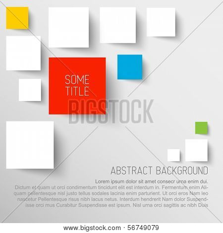 벡터 추상 빈 사각형 배경 그림 / 당신의 앞날에 대 한 장소를 가진 infographic 템플릿