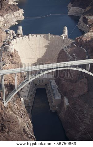 Hoover Dam (Ariel view)