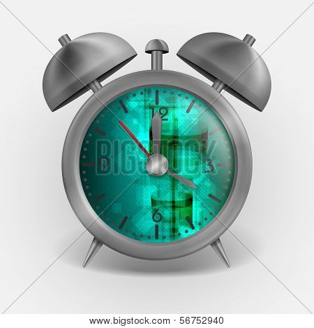 Metal Classic Style Alarm Clock.