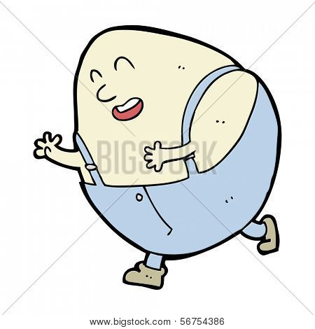 kreslený humpty dumpty vejce charakter