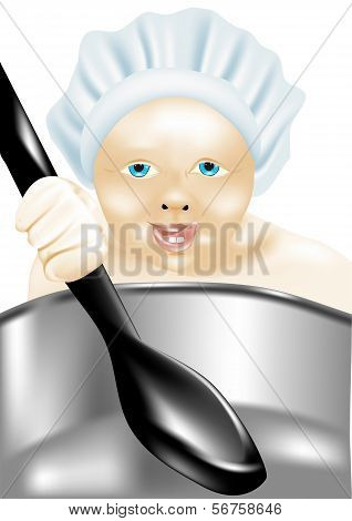 Children Cooking
