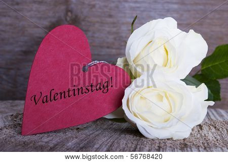 Background With Valentines Day Label