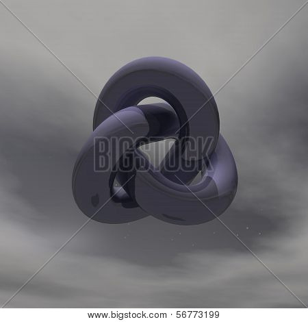 Infinity shape - 3D render