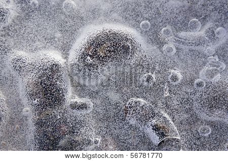 Bubbles In Ice